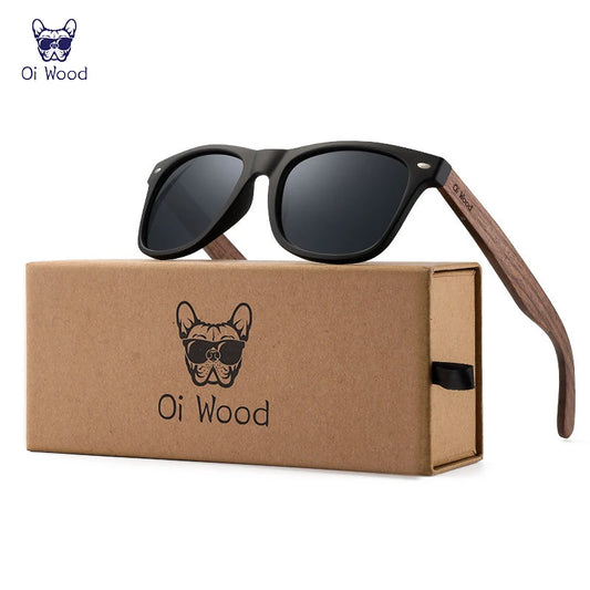 Oi Wood Natural Wooden Polarized Sunglasses