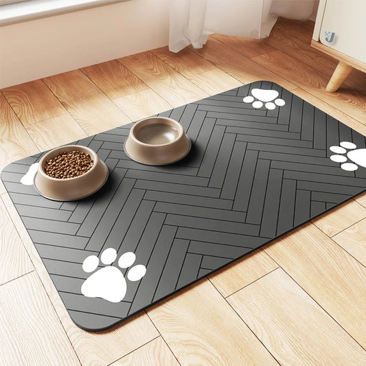 Quick Dry Placemat for Pet Food and Water Bowl
